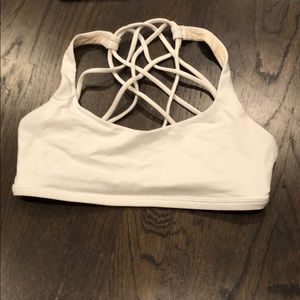 White size 2 sports bra